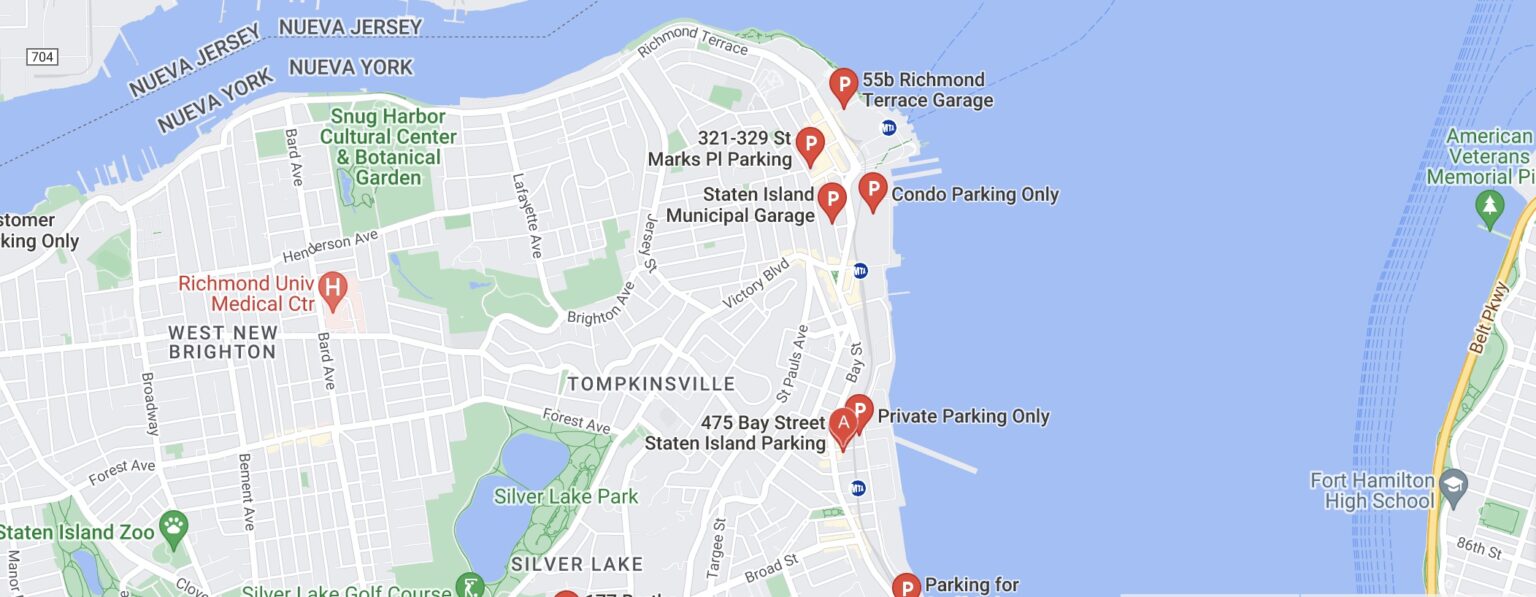 staten island ferry new york map